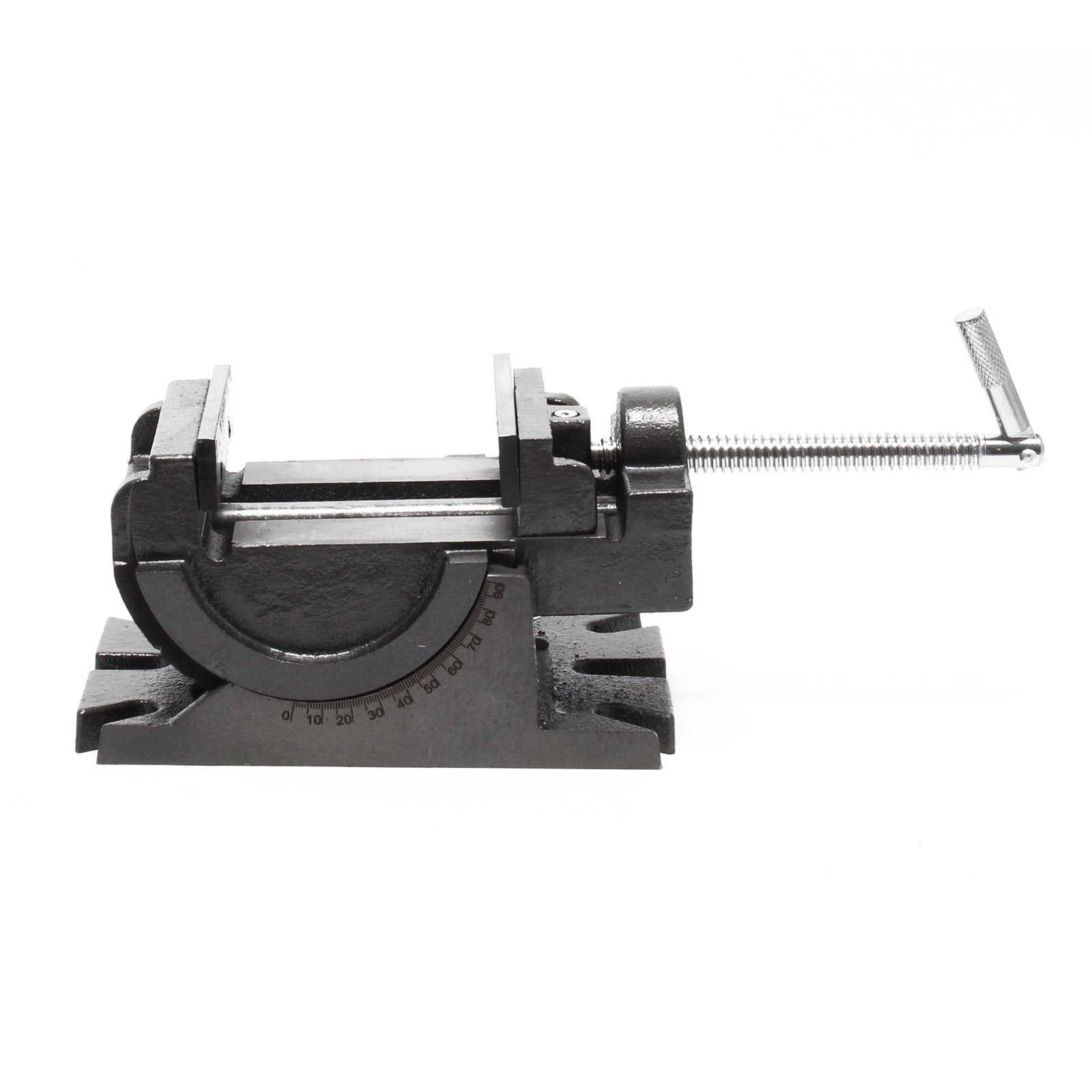 Morsa meccanica di precisione Larghezza ganasce 100 mm Orientabile verticalmente