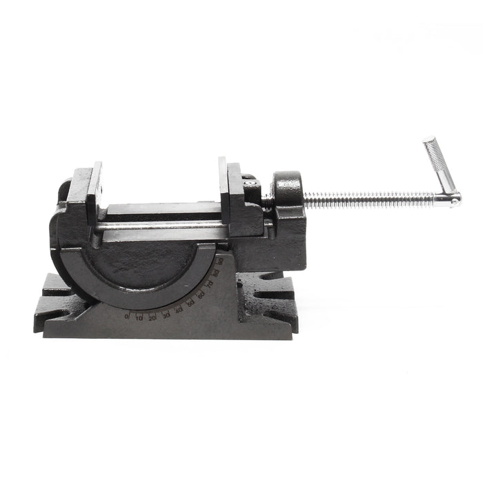 Morsa meccanica di precisione Larghezza ganasce 100 mm Orientabile verticalmente