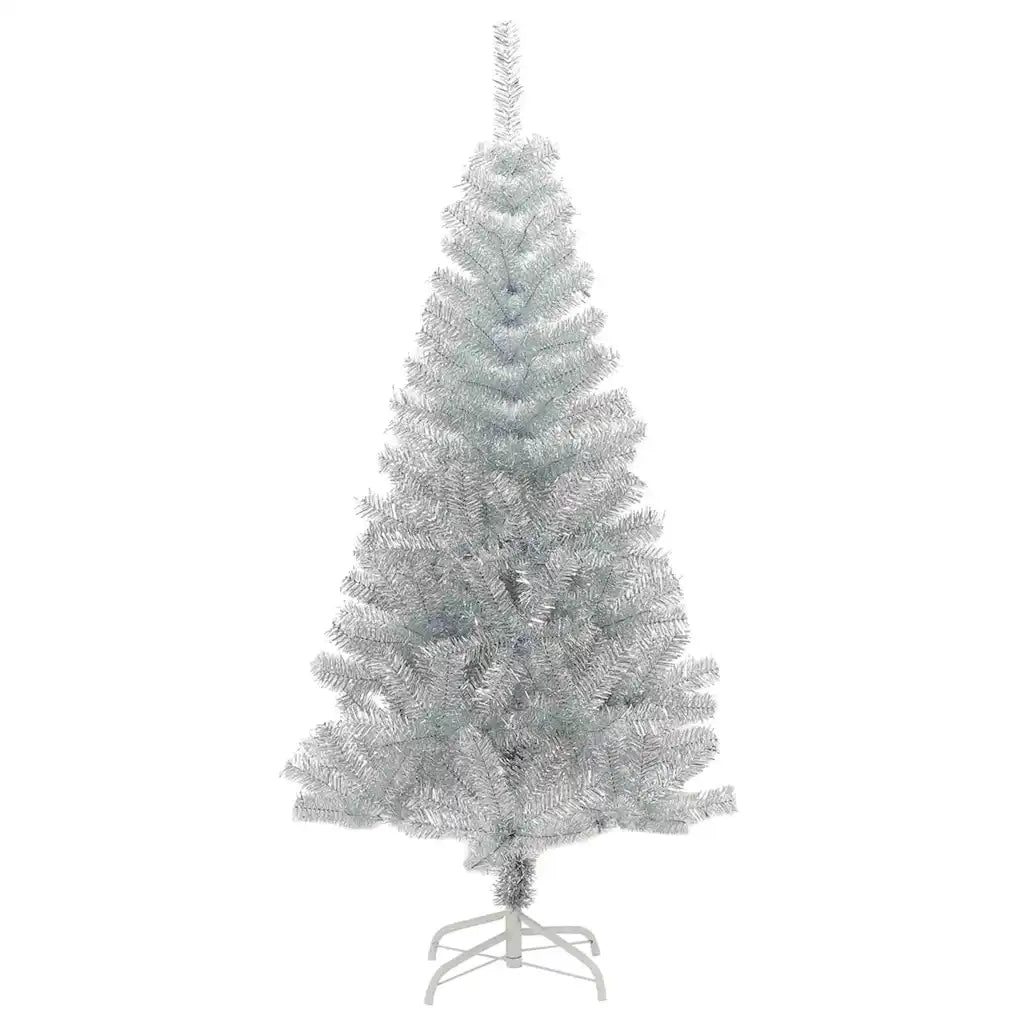Albero di Natale con 150 LED con supporto Argento 150 cm PET 3396668