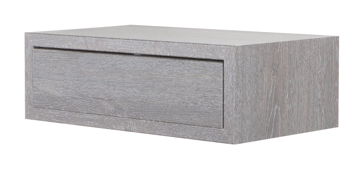 Mensola da Parete 1 Cassetto 45x13,4x23,7 cm in Fibra di Legno Lego Maxi Rovere Grigio New