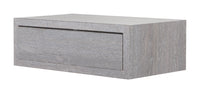 Mensola da Parete 1 Cassetto 45x13,4x23,7 cm in Fibra di Legno Lego Maxi Rovere Grigio New
