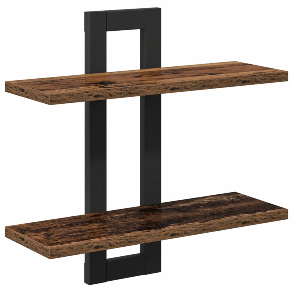 Scaffali flottanti Legno antico 40 x 15 x 40 cm 8012418