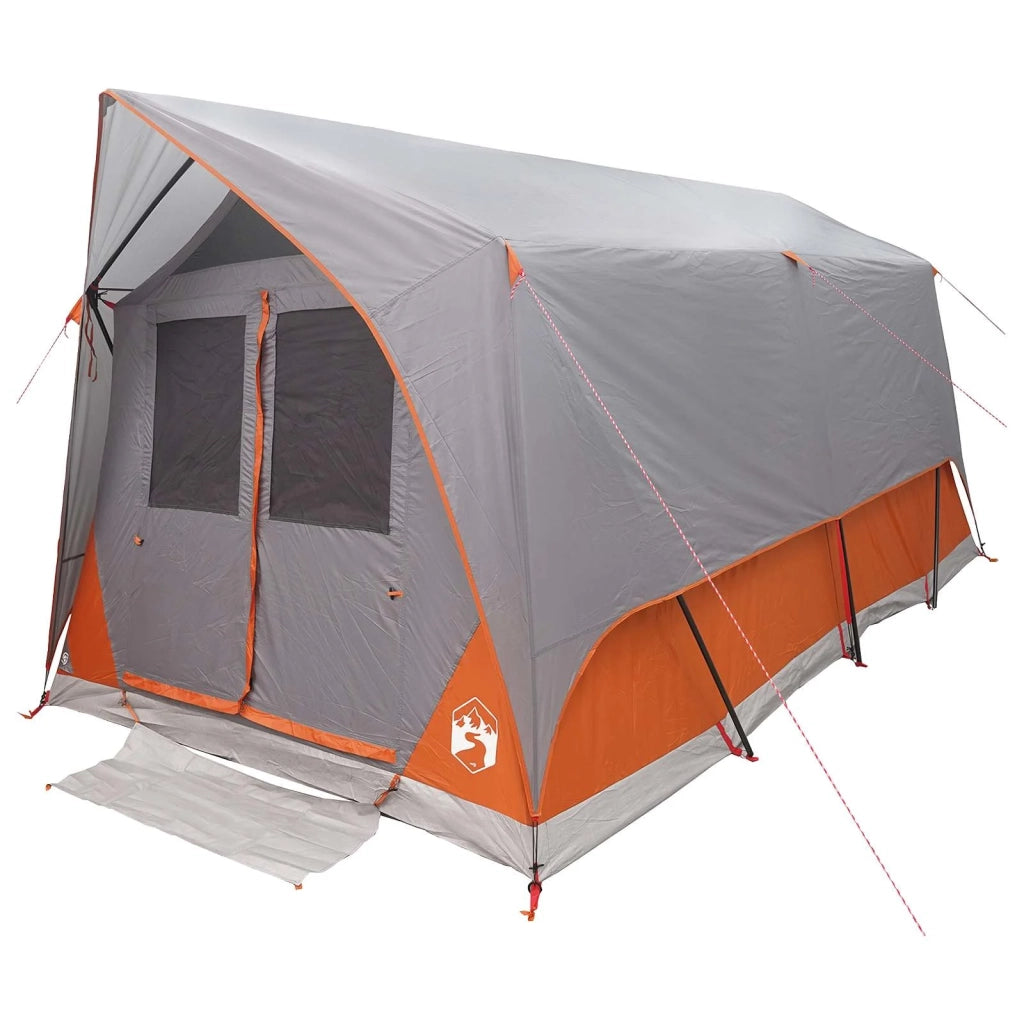 Tenda a tunnel con tetto Grigio e arancione 8 persone 42028659