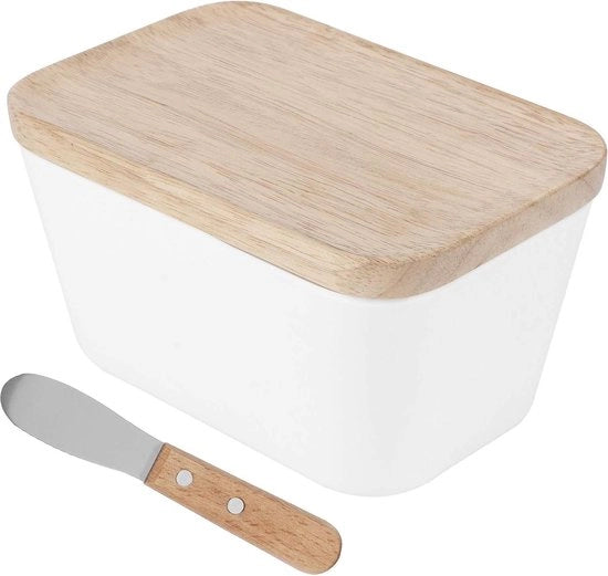 Multifunzionale contenitore per burro con coperchio e cucchiaio in acciaio inossidabile - accessori per cucina per contenitore per burro a chiusura ermetica - adatto per cucina - contenitore per burro con coperchio (2)