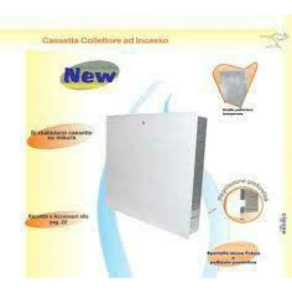 Cassetta per collettore zincata cm.27x47x7,5