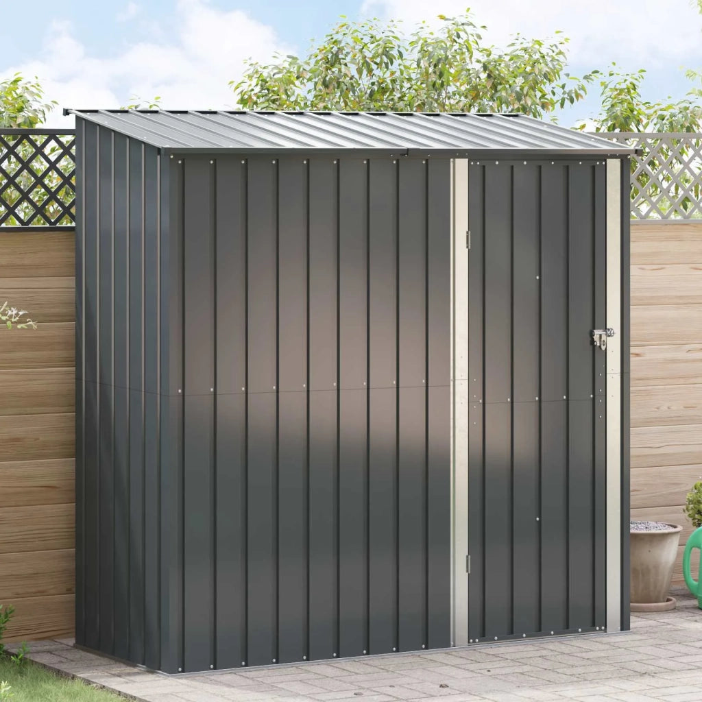 Casette da giardino Antracite 203 x 85,5 x 200 cm Metallo