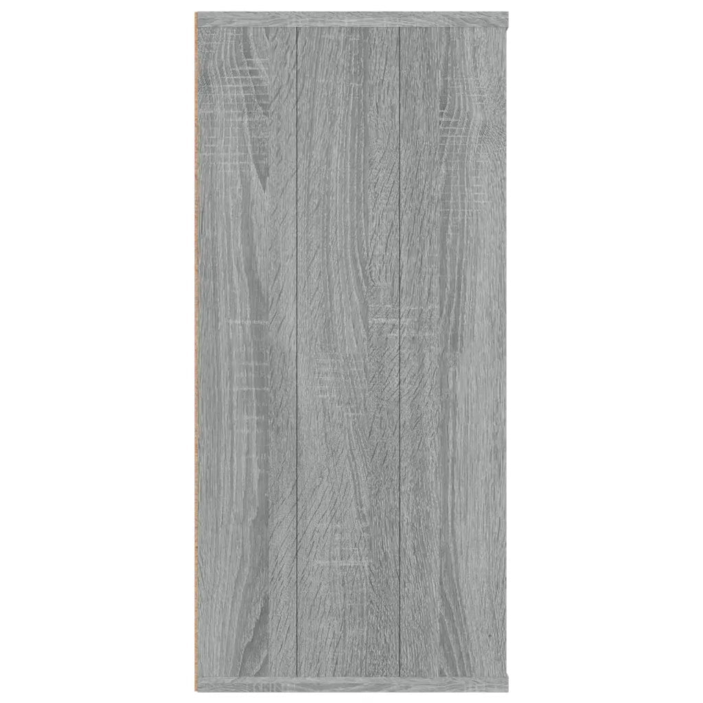 Libreria-Credenza-Armadietto Portaoggetti Grigio Sonoma 66x30x98 cm Legno Multistrato