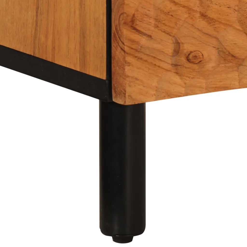 Comodini 2pz 40x33x46 cm in Legno Massello di Acacia 356862