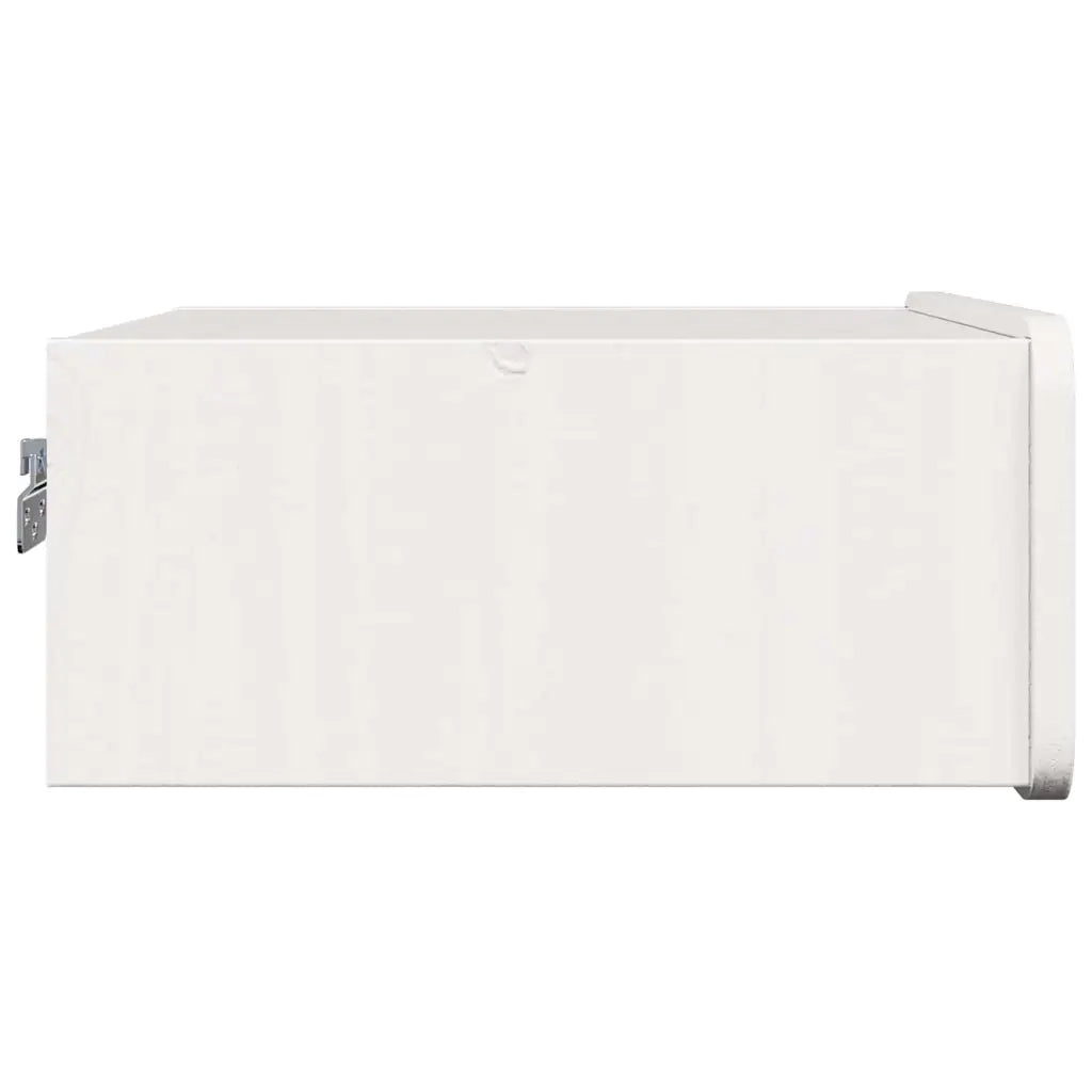 vidaXL Comodino 2 pcs Bianco 39 x 34 x 16.5 cm Legno di pino massello