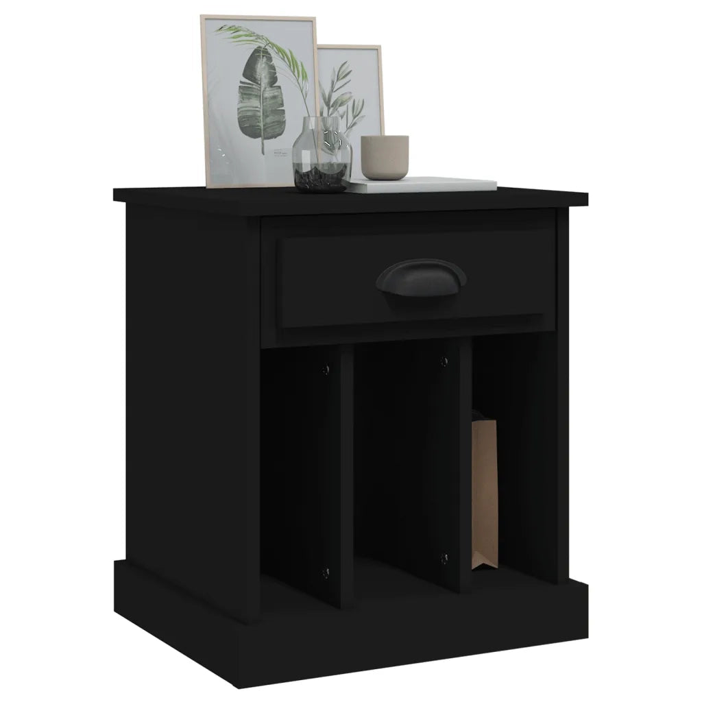 Comodini 2 pz Neri 43x36x50 cm 816347