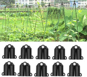 Connettore per piante - 10 pezzi - Flessibile - Supporto per piante - Accessori giardino - Polipropilene - Collegamento B 0-180 gradi