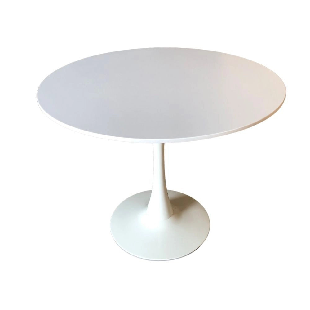 Tavolo rotondo bianco opaco Derek 90x90x73H