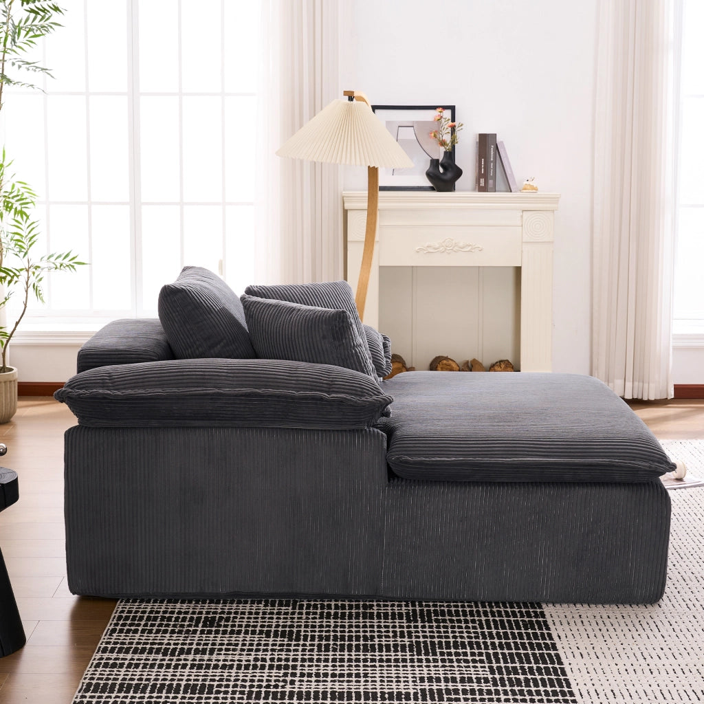 Divano Reclinabile con Braccioli Larghi ¨C MINIMAL ¨C Grigio