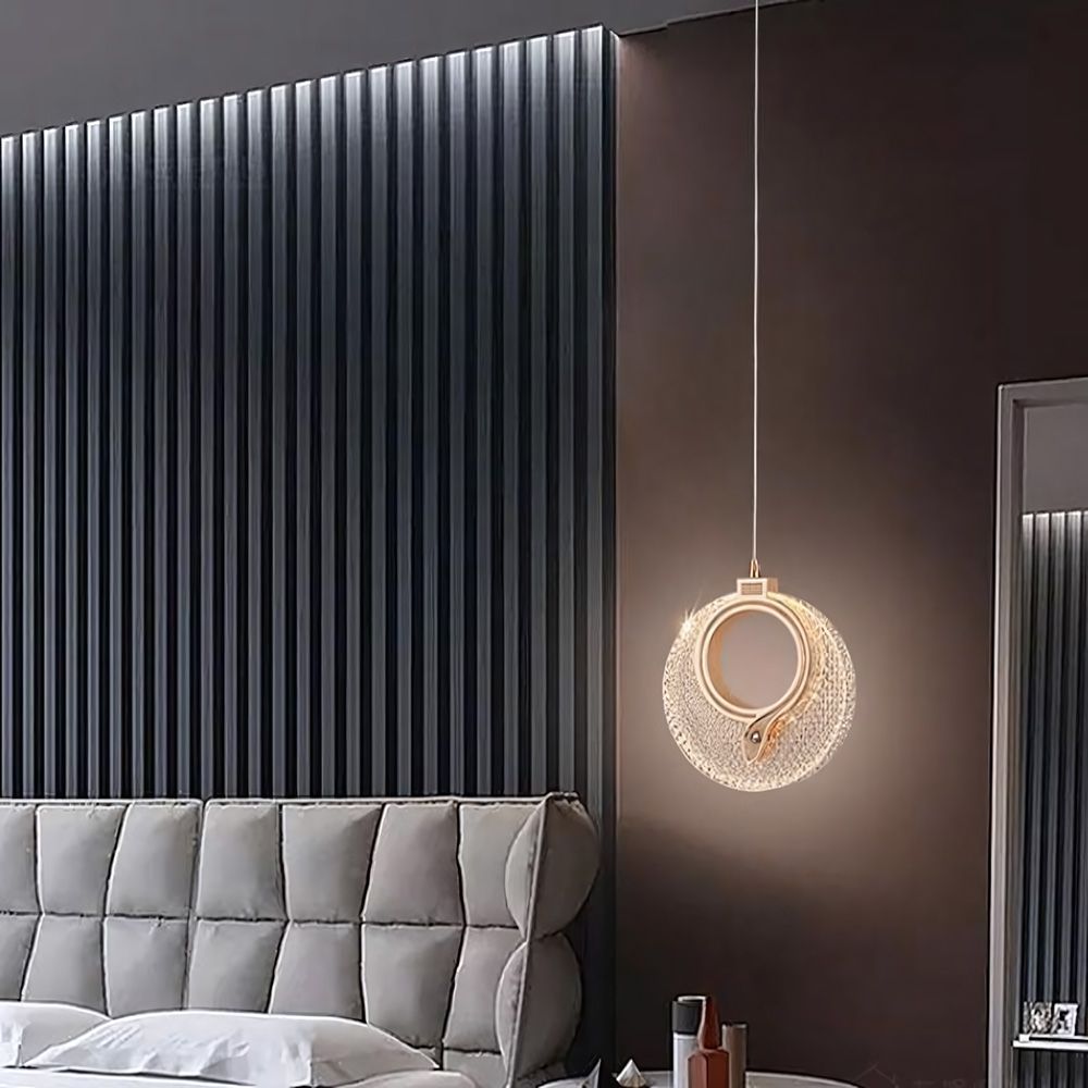 Lampadario A Sospensione In Cristallo Lhj110-1cp Light Rose Gold