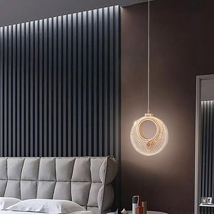 Lampadario A Sospensione In Cristallo Lhj110-1cp Light Rose Gold