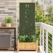 vidaXL Pannello Decorativo da Giardino Oliver verde 50 x 140 cm