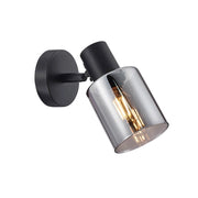 Applique spot nero vetro fumé Santia Italux SPL-65342