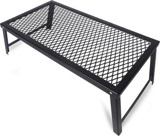 Griglia da campeggio pieghevole Heavy Duty - Cucina sopra il fuoco aperto - Accessori da barbecue per campeggio - Articoli da picnic e escursione