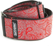 Paisley Jacquard rossa Guitarrighe - manuale - regolabile
