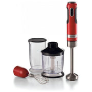 Ariete 602-00 Moderna Frullatore a immersione 1000W 10 velocita' turbo bicchiere 700ml tritatutto 500ml colore Rosso