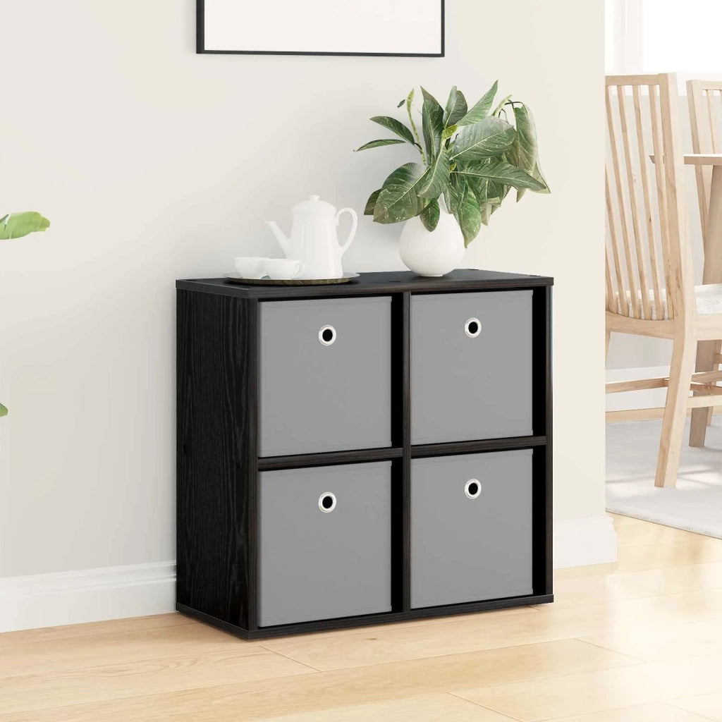 Credenza | Madia | Buffet da pranzo | Armadio da pranzo con cassetto Rovere Nero 59,5 x 27 x 57 cm