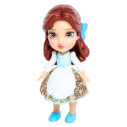 Disney Princess,Mini Bambola Belle,7 cm,Jakks,Eta 3+