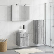 Set di mobili per il bagno 4 pz Sonoma grigio 3407460