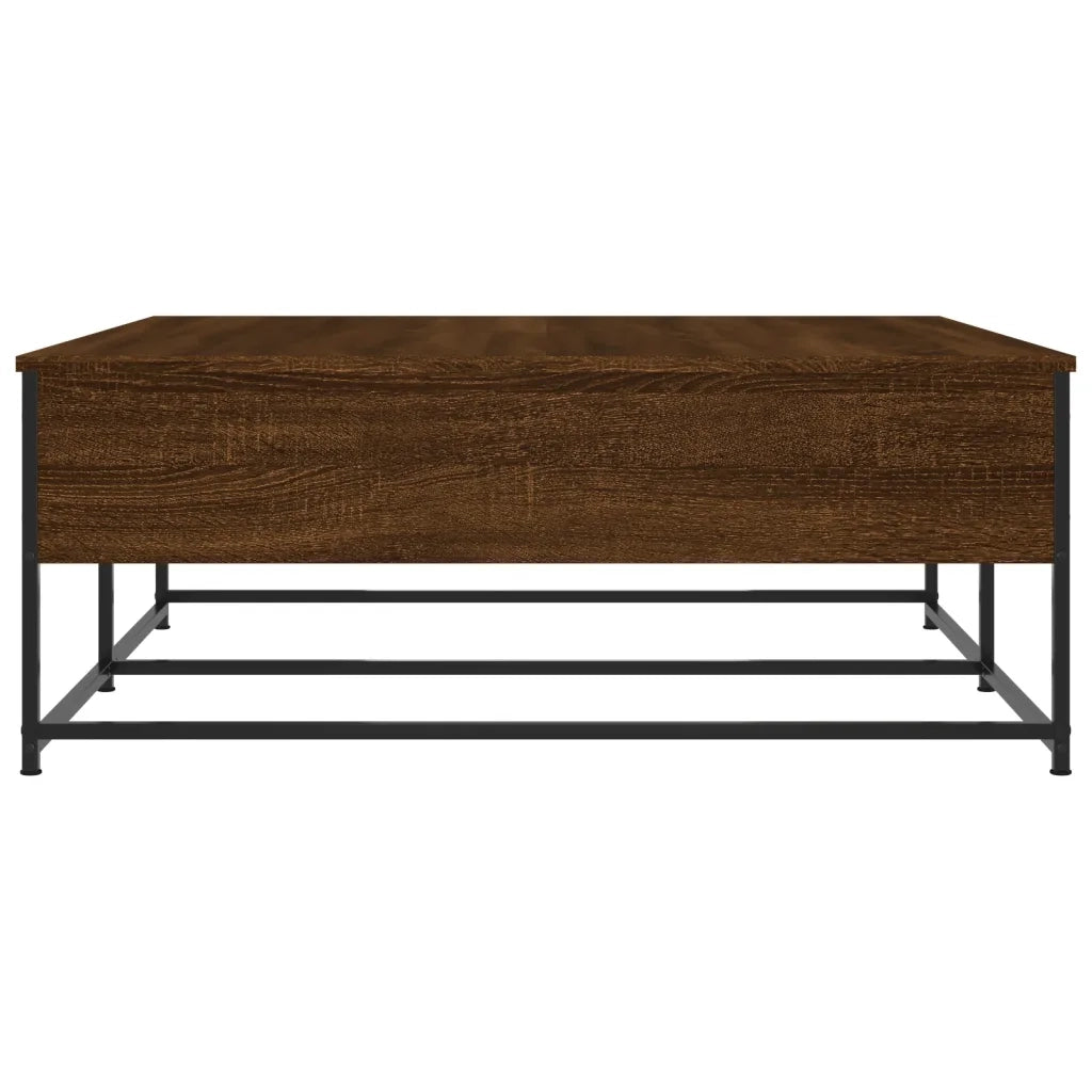 Tavolino Salotto Rovere Marrone 100x99x40 cm Legno Multistrato 835298