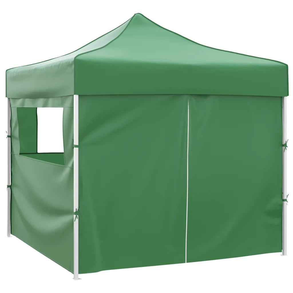 Tenda Pieghevole Verde 3 x 3 m con 4 Pareti 41468