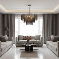 Lampadario A Sospensione Da Soffitto APP1678-8CP Grigio