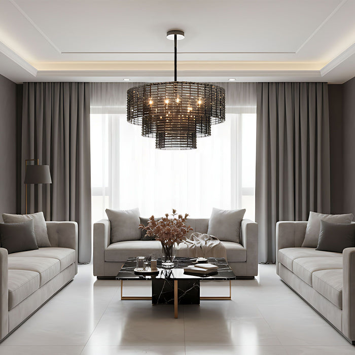 Lampadario A Sospensione Da Soffitto APP1678-8CP Grigio