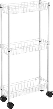 Trolley per cucina – ripiani per cucina - Trolley di archiviazione con ruote – con livelli – sostenibile -spazievitore