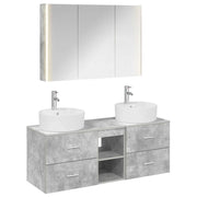 Set di mobili per il bagno 4 pcs Grigio Cemento 3406906