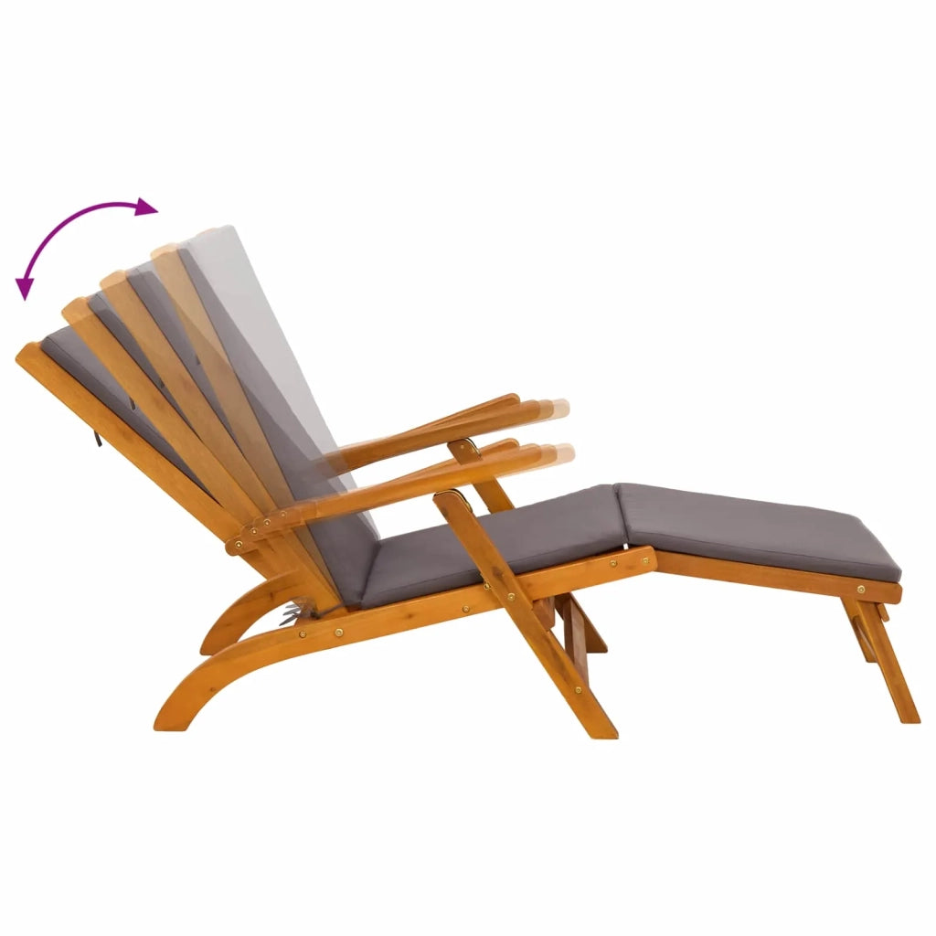 Lettino prendisole reclinabile e pieghevole 55 x 146 x 91 cm 42025002