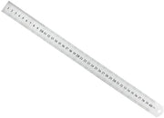 Misuratore Lineare 400 mm - Misuratore in Acciaio Inossidabile - Lato Rettilineo - Supporto di Appoggio - Alta Precisione - Copertura in Plastica - Livella
