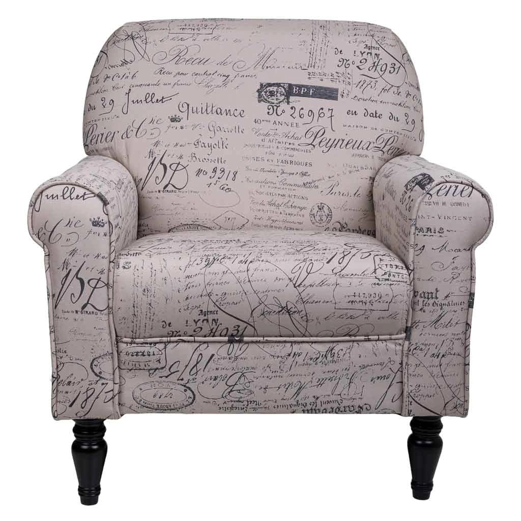 Poltrona imbottita grigia 75x77x89h
