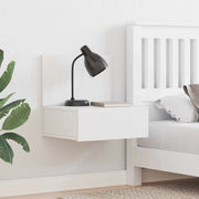 vidaXL Comodino 2 pcs Bianco 42 x 32.5 x 40 cm Legno di pino massello