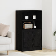 Mobile Alto Nero Rovere 60x35.5x103.5 cm Legno ingegnerizzato