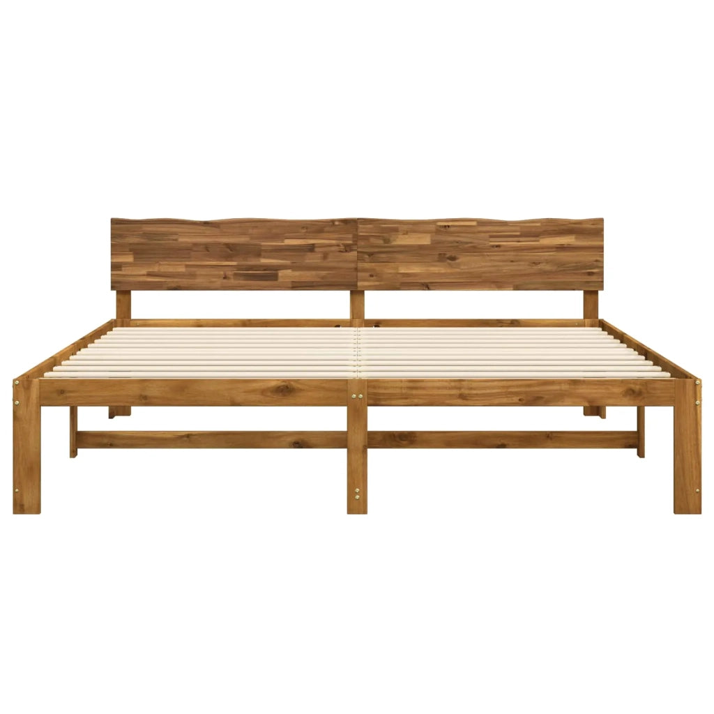 Letto matrimoniale con testiera ROSTOCK Naturale 180 x 200 cm 3405468