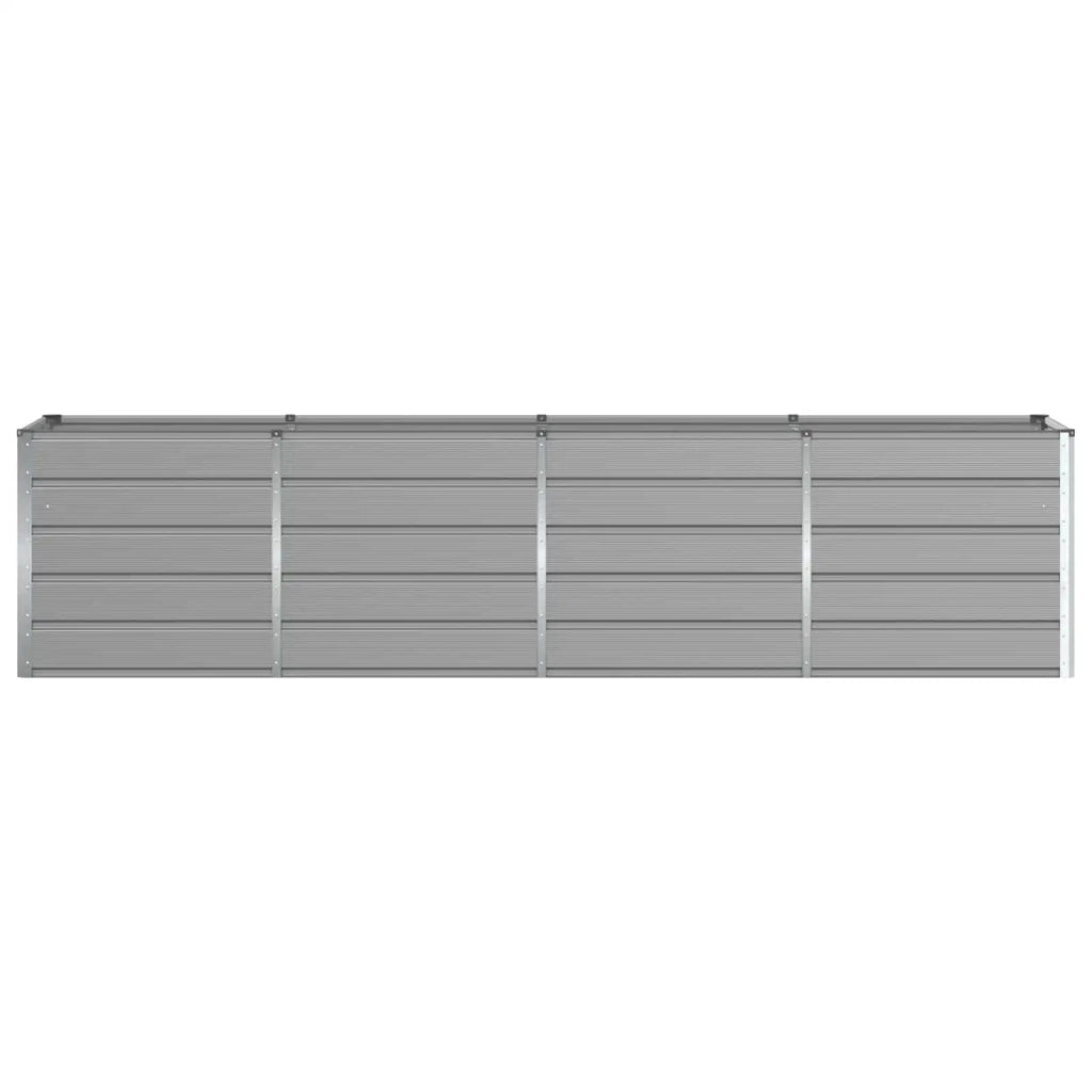 Fioriera Grigio chiaro 320 x 80 x 75 cm Acciaio 42018145