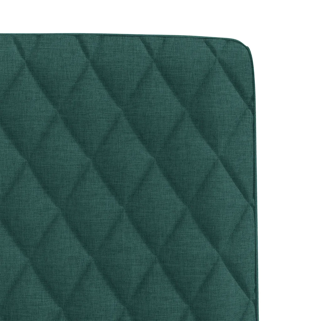 Sedie da Pranzo 4 pz in Tessuto Verde Scuro 3315226
