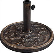 Parasol Supporto in Bronzo Standard per Ombrelli - supporto per ombrelli per Terrazza, Balcone, Giardino (38/48 mm Manico)