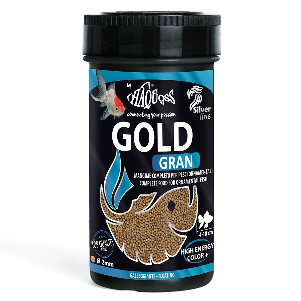 Haquoss Gold Gran 250ml - Mangime in granuli per pesci rossi