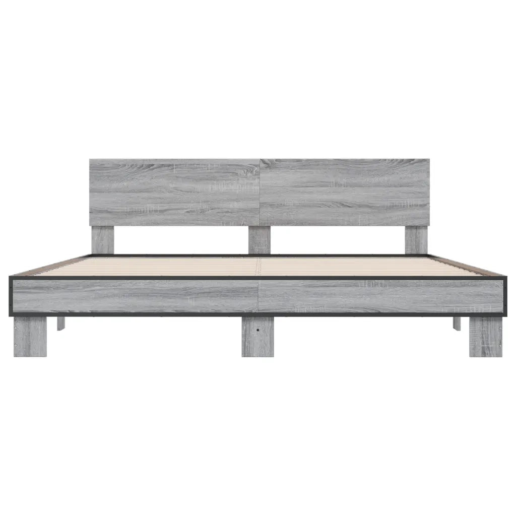 Giroletto Grigio Sonoma 200x200 cm in Legno Multistrato Metallo 3280175