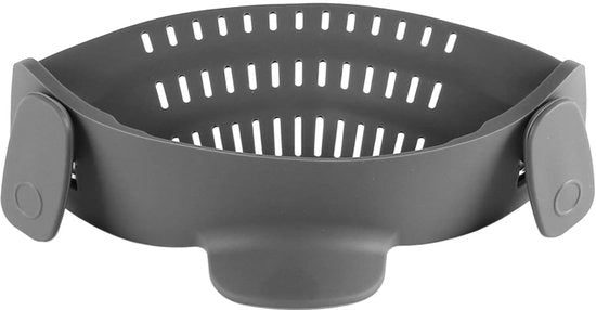 Accessorio per vasca da lavoro - Clip-on - Silicone - Scolapasta - Gadget da cucina - Resistente a lavastoviglie - Temperatura massima 230 °C - Scolamento