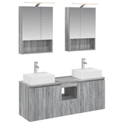 Set di Armadi da Bagno 5 pcs Sonoma grigio Legno ingegnerizzato 3406404