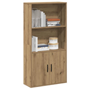 Libreria-Scaffale per Libri-Mobile di Stoccaggio Rovere Artigianale 60x24x120 cm in Truciolato