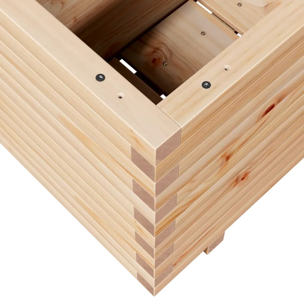 Fioriera da Giardino-Vaso da Esterno 70x40x49,5 cm in Legno Massello di Pino