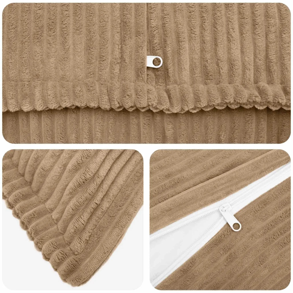 Federa 6 pz HOUTEN Marrone 50 x 75 cm corduroy 919822