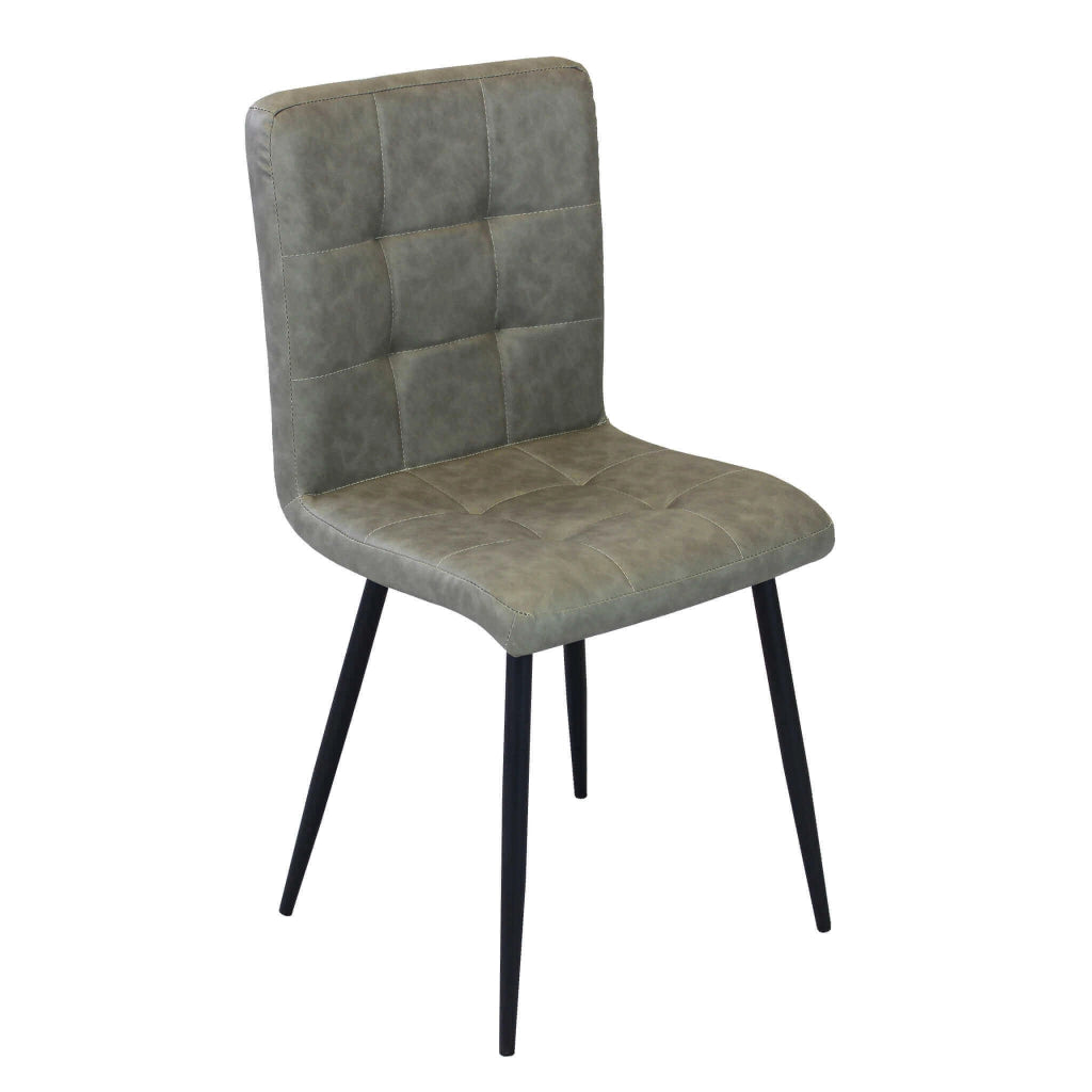 Sedia per Sala da Pranzo in Ecopelle Metallo cm 40x41x89 - ELEONORE